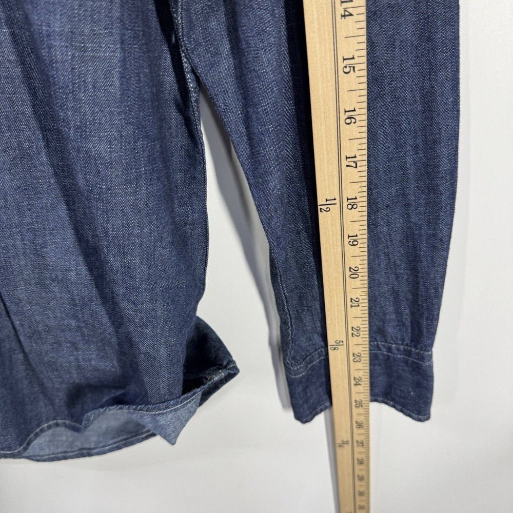 Dockers Men's Dress Shirt Small Blue Long Sleeve Button Down - Picture 8 of 10